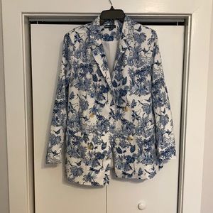 Blue and White Blazer